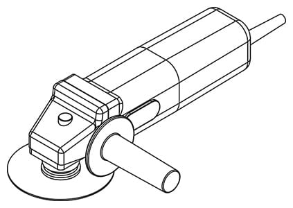 Cut a shower tray using a diamond blade angle grinder with a minimum diameter of 230 mm