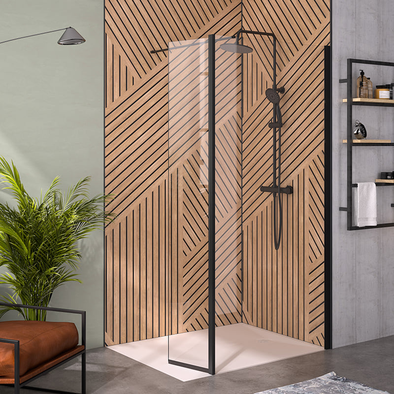 Solo 6+ modern walk in shower design with stylish finishes.