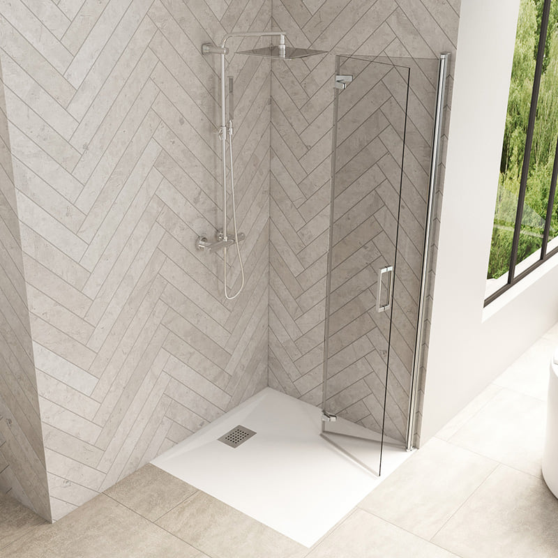 Solo S space-saving walk in shower design